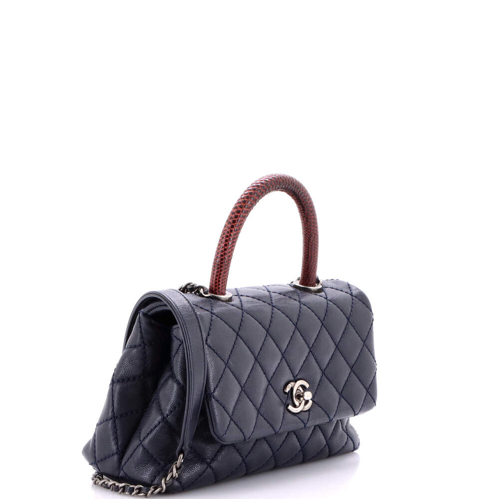 Chanel Coco Top Handle Bag Quilted #238275C47B - Picture 2 of 8